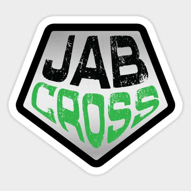 Silver Jab Cross brand logo Sticker by Jab Cross Store